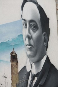 Mural de Antonio Machado en Úbeda (Jaén)