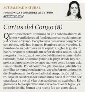 Cartas del Congo (8) / ABC, 27-2-2016