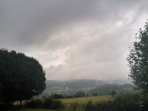 Lluvia, recreo del Sol. @aceytunos  Instagram